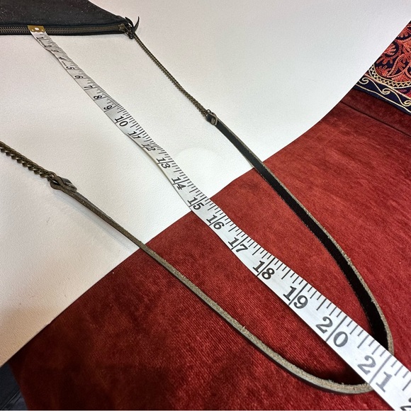 Rue De Bretagne Made In Paris Soft Metallic Chain Strap Pouch Bag Crossbody - Picture 16 of 16